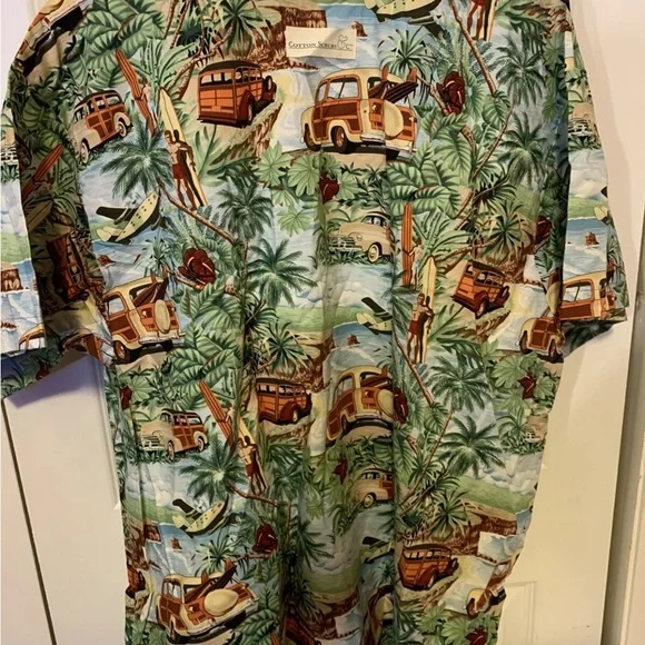 Cotton scrubs& co mens size 2XL Tropical Print Hawaiian Shirt - Picture 9 of 9